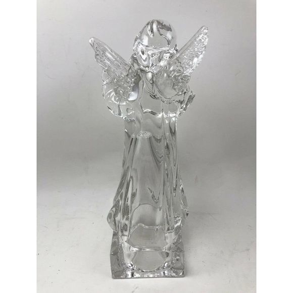 Mikasa‎ Lead Crystal Angelic Mandolin Figurine Herald Collection 8" Germany - Picture 7 of 11